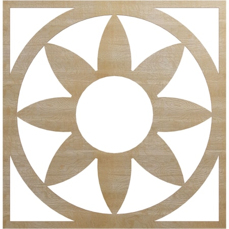 Ekena Millwork Blume Wood Fretwork Pierced Ceiling Medallion, Birch, 36"OD x 12 1/2"ID x 1/4"T CMWP36X36X0250BLBI